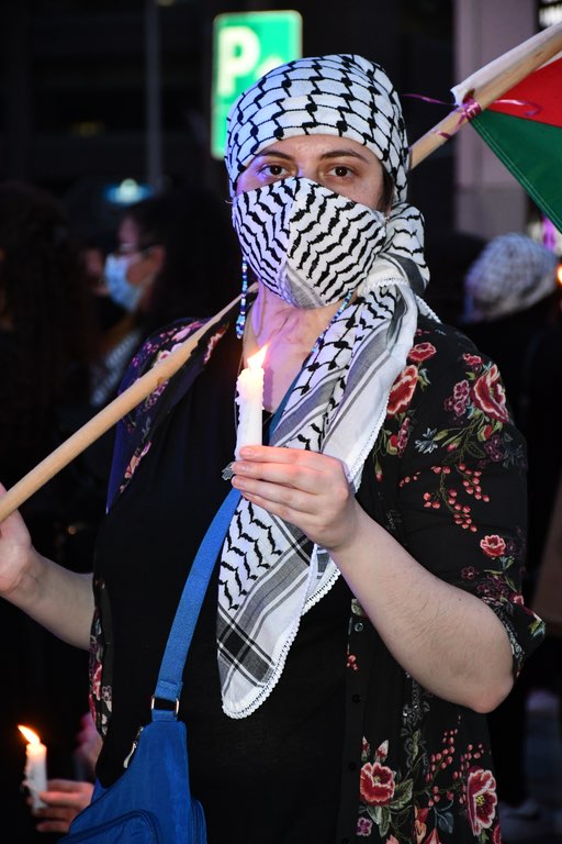 Vigil for Palestinian dead, Ottawa, Canada, May 2021.
