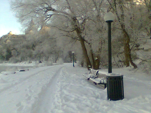 Ottawa River walk below Parliament Hill, Ottawa.