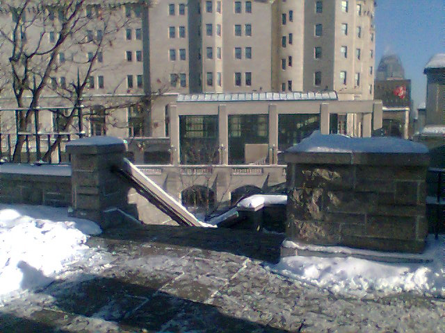 Stairway to Ottawa Locks, Rideau Canal.