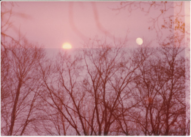 Double exposure, Deschênes, Québec, Pentax MX, 1976.