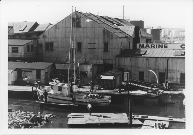 Fisherman's wharf, Victoria BC, 1976.