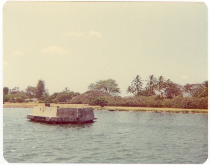 Battleship Row, Pearl Harbor, 1975.
