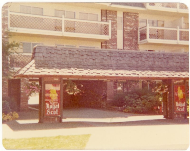 Royal Scot Motel, Victoria BC, 1975.