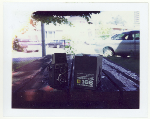 Polaroid pack film, circa 2002.