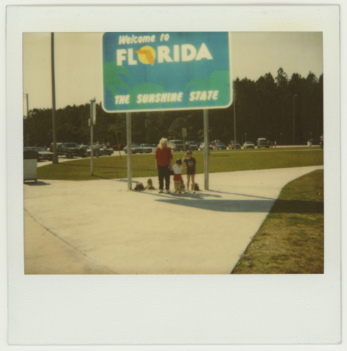 Vintage Polaroid Spectra. Florida State line, 1989.